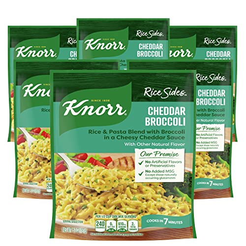 Knorr Rice Sides Cheddar Broccoli, 5.7 Ounce (Pack Of 6)