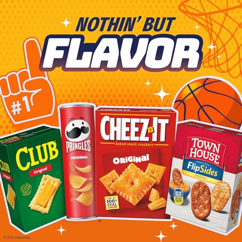 Cheez-It Cheese Crackers, Baked Snack Crackers, Lunch Snacks, Extra Toasty, 12.4oz Box (1 Box)