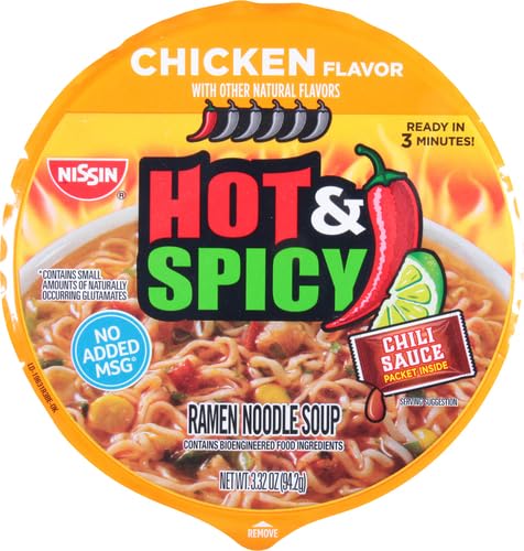 Nissin Hot & Spicy Fire Wok, Molten Chili Chicken, 4.37 Ounce (Pack of 1)