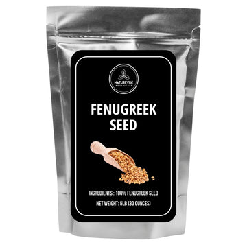 Naturevibe Botanicals Fenugreek Seeds Whole, 5lbs | Methi seeds | Gluten Free & Non-GMO | Hair and skin health (80 ounces)