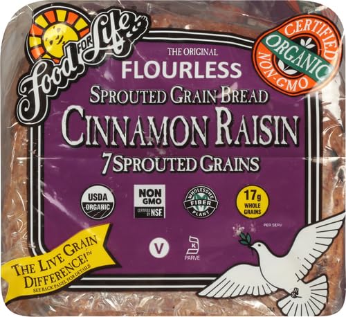 Food For Life Bread Sprouted Cinnamon Raisin Organic, 24 oz
