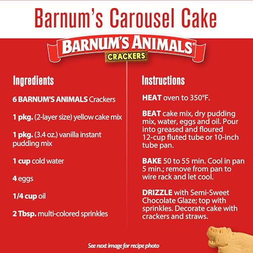 BARNUMS Original Animal Crackers, Kids Snacks, 10 Snack Packs (Pack of 2)