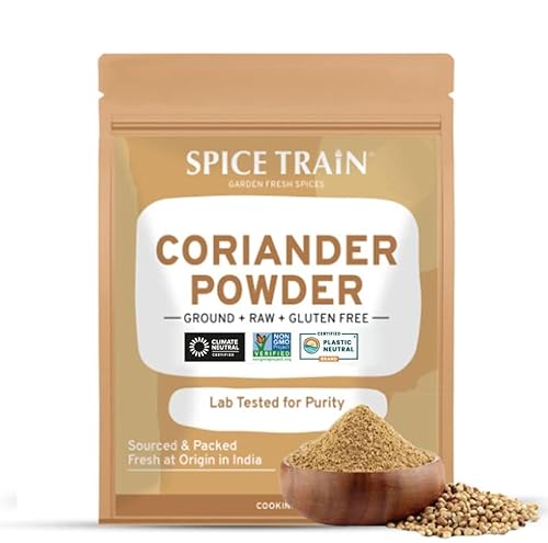 Spice Train Coriander Powder (397G14Oz) Non Gmo, Gluten Free, 100% Raw, Sourced From India, Ground Spice For Cooking, Packed In