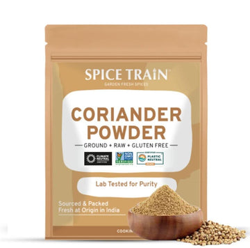 Spice Train Coriander Powder (397G14Oz) Non Gmo, Gluten Free, 100% Raw, Sourced From India, Ground Spice For Cooking, Packed In