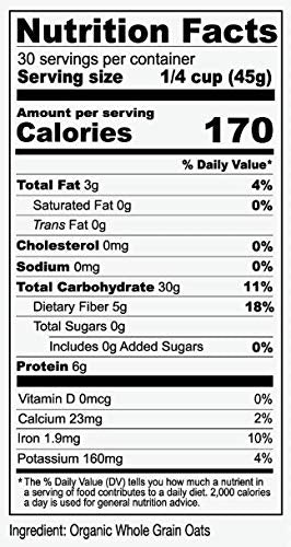 Anthony's Organic Steel Cut Oats, 3 lb Gluten Free Irish Oatmeal, Non-GMO Whole Grain Breakfast Cereal