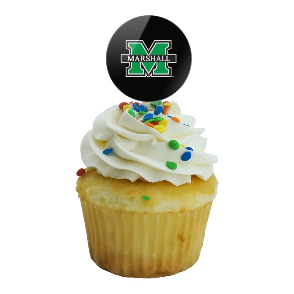 Marshall Secondary Logo Cupcake Picks Toppers Decoration Set Of 6