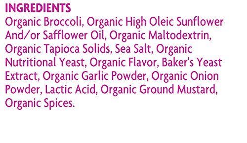 Rhythm Superfoods Crunchy Broccoli Bites, White Cheddar & Parmesan, Organic & Non-Gmo, 1.4 Oz, Vegan/Gluten-Free Vegetable Super