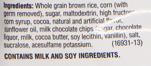 Quaker Rice Crisps, Chocolate, 7.04 Oz Bags, 6 Count