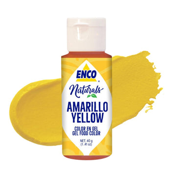 ENCO Naturals Food Coloring Gel Yellow 1.41 oz (40g) Concentrated, Vegan, Kosher