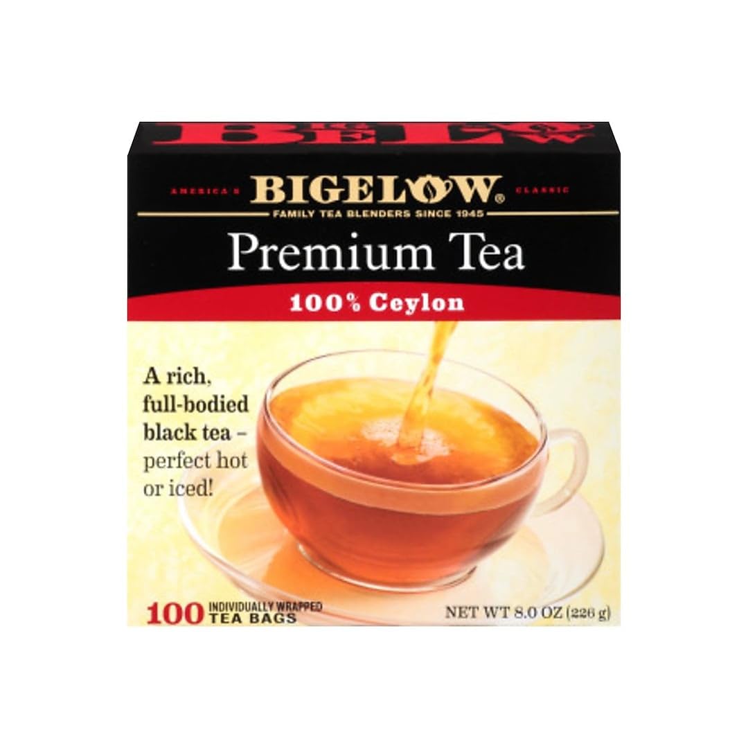 Bigelow 100 Count enhanced Blend Black Tea, Contains 100 Individually Wrapped Tea Bags, Full Caffeine