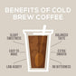 COLD BREW LAB Cold Brew Coffee, Chocolate Mocha Flavor, Dark Roast, Coarse Grind, 1 LB