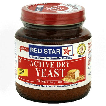 Red Star Active Dry Yeast 4-Ounce Jars (Pack of 3)