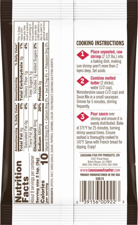Louisiana Fish Fry Shrimp Bbq Mix 1.5Oz