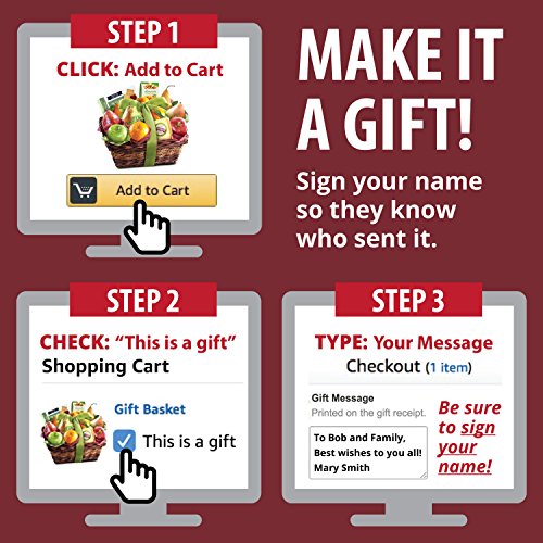 A Gift Inside Get Well Soon California Bounty Fruit Gift Basket