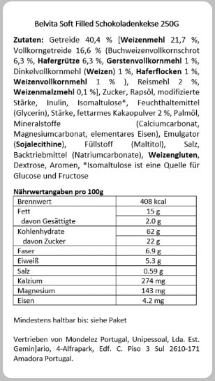 Belvita Soft Filled Chocolate Biscuits 250G