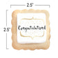 Congrats Cookies Party Favors Congratulations | 24 Pack Individually Wrapped | Cookie Treats Snacks Gifts Desserts for Guest Eng