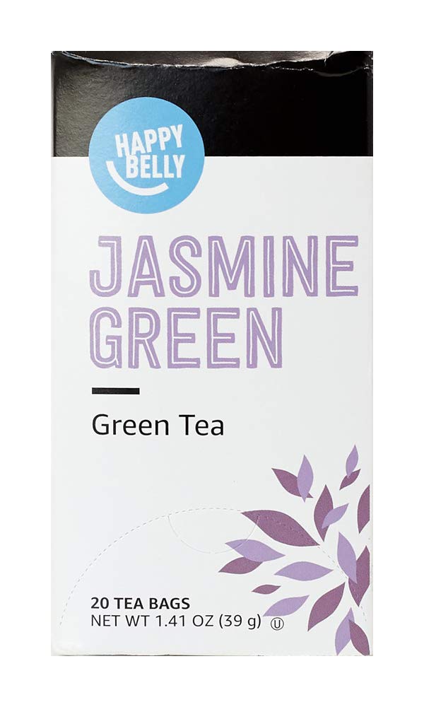 Happy Belly Jasmine Green Tea Bags, 20 Count, Pack of 1