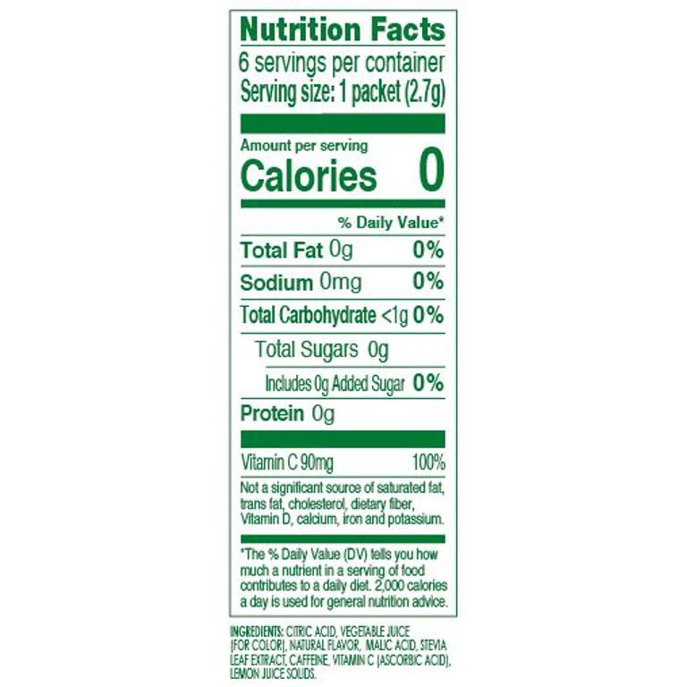 True Citrus True Lemon Energy Drink Mix, Blueberry Acai, 0.57 Ounce (Pack of 6)