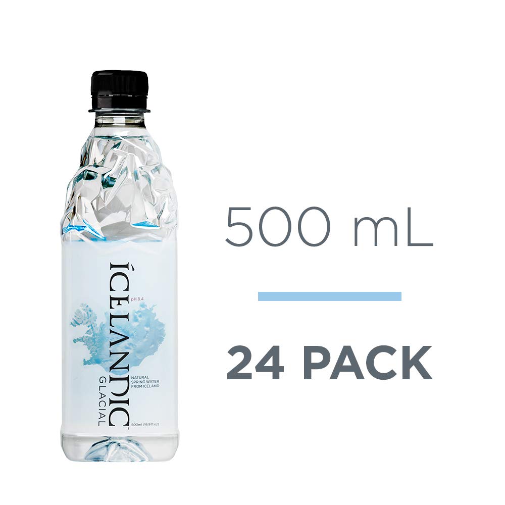 Icelandic Glacial Natural Spring Alkaline Water, 16.9 Fl Oz, Pack of 24