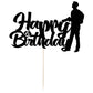 Lveud Camera Photographer Happy Birthday Cake Topper Black Photography Lovers Party Cake Decorations