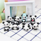Panda Cake Topper Set Cute Panda Figures Cute Panda Characters Toys Mini Figure Collection Playset For Panda Theme Party Supplie