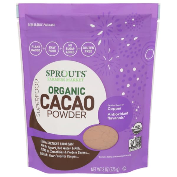 Sprouts Organic Cacao Powder - 8 Oz (227G)
