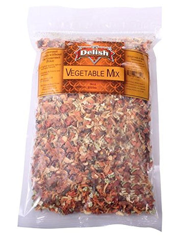 Vegetable Soup Mix By Its Delish, 5 Lbs Bag (80 Oz) Bulk | Dehydrated Mixed Vegetables, Freeze Dried Veggie Flakes Mix For Soup,