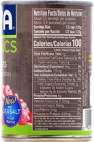 Goya Foods Organic Pink Beans, 15.5 Ounce (Pack Of 24) Natural