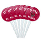 GRAPHICS & MORE Cupcake Picks Set of 6, Acrylic, Central Washington University, One Size, Model CUPCAKE.ROUND.CLCCWU.Z008874