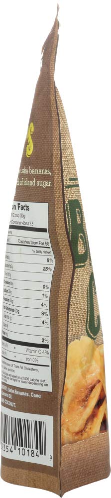 Sun Tropics Island Saba Banana Chips, 6 Oz