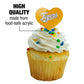GRAPHICS & MORE Cupcake Picks Set of 6, Acrylic, East Texas Baptist University Secondary Logo