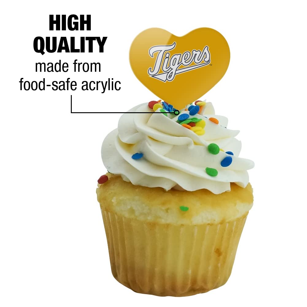 GRAPHICS & MORE Cupcake Picks Set of 6, Acrylic, East Texas Baptist University Secondary Logo