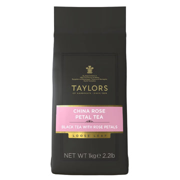 Taylors Of Harrogate China Rose Petal Loose Leaf, Kilo Bag, 35.27 Ounce
