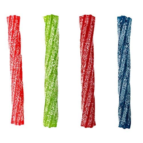 V RIVER FINN Sour Punch Twists Candy, 3 Lbs, Blue Raspberry, Cherry, Strawberry & Apple, Individually Wrapped, Great for Gifts