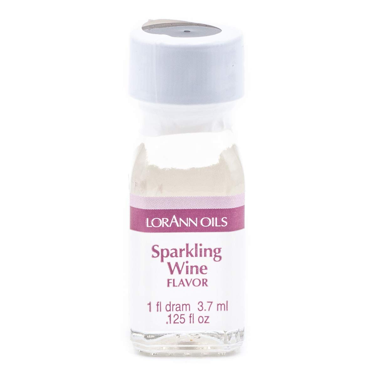 LorAnn Oils Super Strength Flavoring, Sparkling Wine, 0.125 fl oz (Pack of 2), Clear