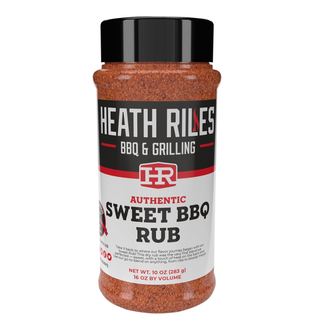 Heath Riles BBQ Rub - Sweet Seasoning, Champion Recipe, 10 oz, Model HRB0001