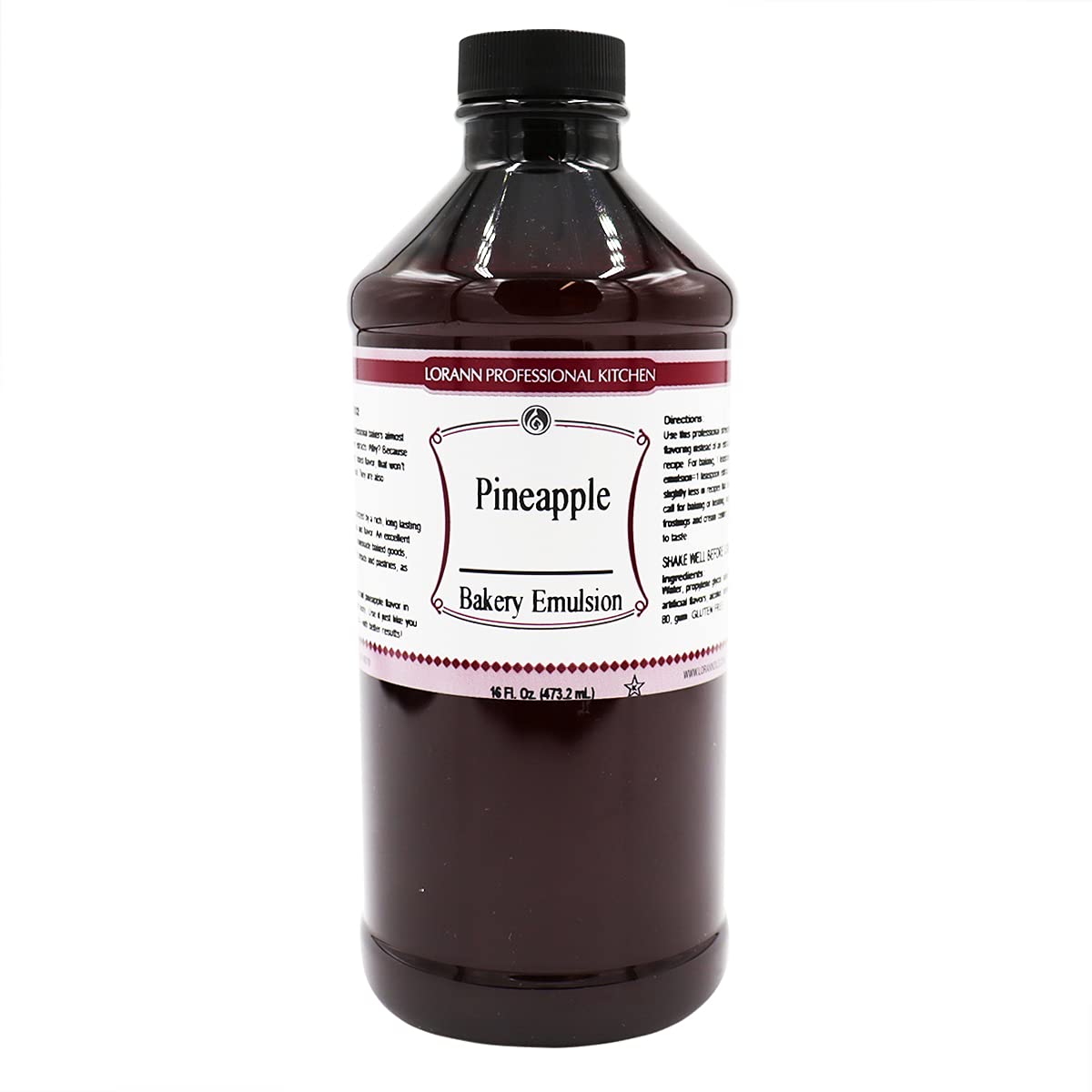 LorAnn Pineapple Bakery Emulsion, 16 ounce bottle