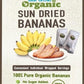 Blue Orchid Organic Sun Dried Bananas - Soft & Chewy Dried Fruit - 21 OZ Value Pack - No Sugar Added, Unsulfured, Brown