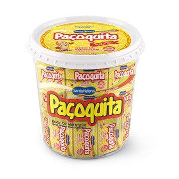 Paoquita Doce De Amendoim 900 Grams | 50 Individual Pieces | Ground Peanut Candy Bar 30 Oz