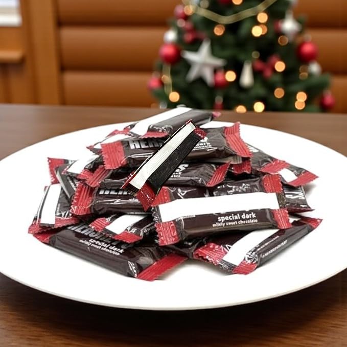 Special Dark Mildly Sweet Chocolate Snack Size Mini Bars-1.5 lbs Delicious Dark Chocolate Minis Individually Wrapped Candy Bars-Conveniently Packaged for Freshness and Taste(24 oz)