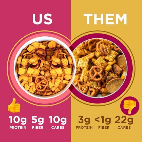 Catalina Crunch Mix Spicy Kick Protein Snack Mix | Low Carb, Protein Snacks, Keto Friendly, Pack Of 3
