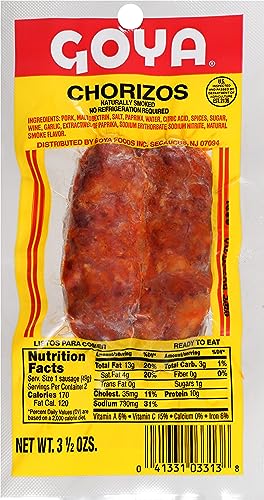 Goya Foods Chorizo, 3.5 Ounce (Pack of 16)