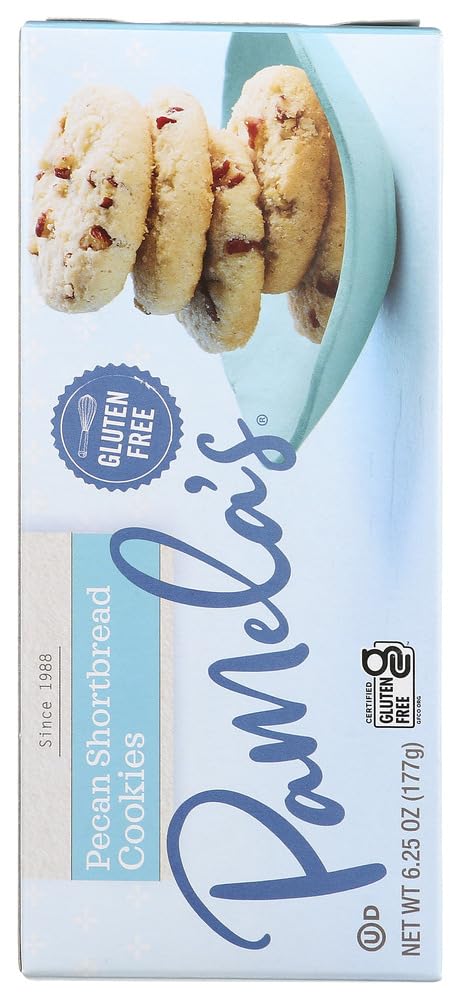 Pamelas Products - Cookies - Pecan Shortbread - Gluten-Free - Case Of 6 - 625 Oz(D0102H5Nmxp)