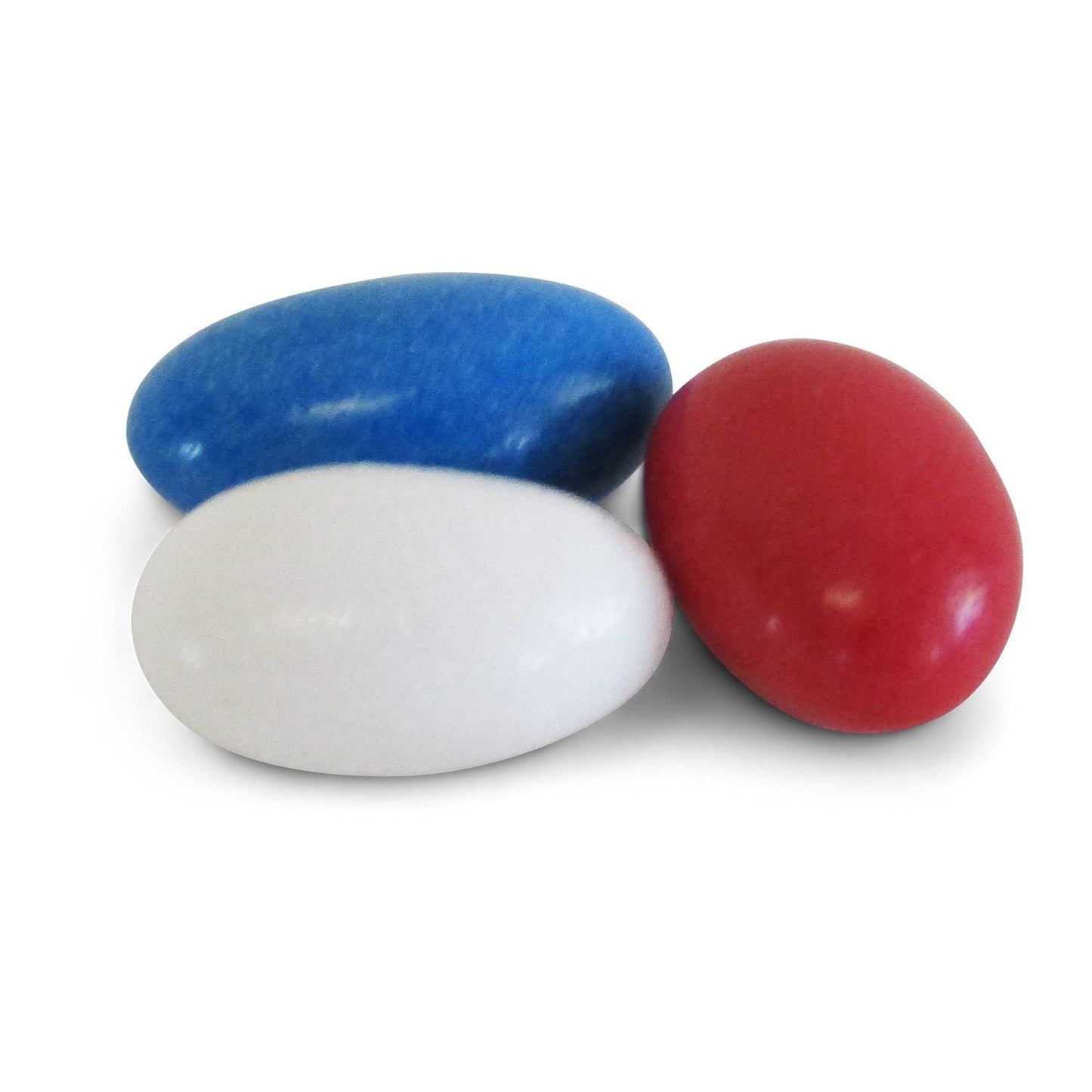 Patriotic Jordan Almonds Medley By Its Delish, 3.5 Lbs Jumbo Container | Red White And Blue Candied Almonds | Fourth Of July Par