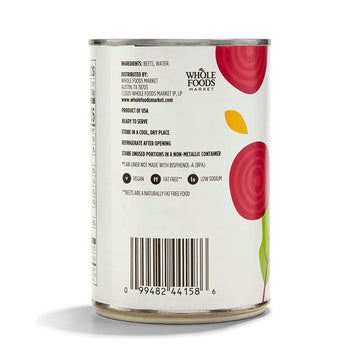 365 By Whole Foods Market, No Salt Added Sliced Beets, 15 Ounce