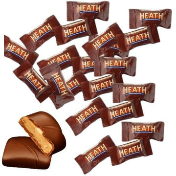 Heath Milk Chocolate English Toffee Bars - Heath Candy Bars Mini Size - Individually Wrapped Candy Bars – 1 Pound