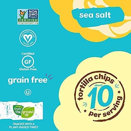Real Food From The Ground Up Cauliflower Tortilla Chips - 6Count, 4.5 Oz Bags (Salted)