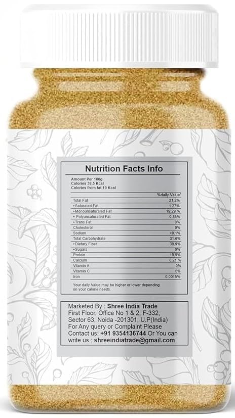 Ayurvedashree Cumin Seed Powder (Jeera Powder) Spice 100G, All Natural | 100% Pure | Non-Gmo | Vegan | Indian Origin