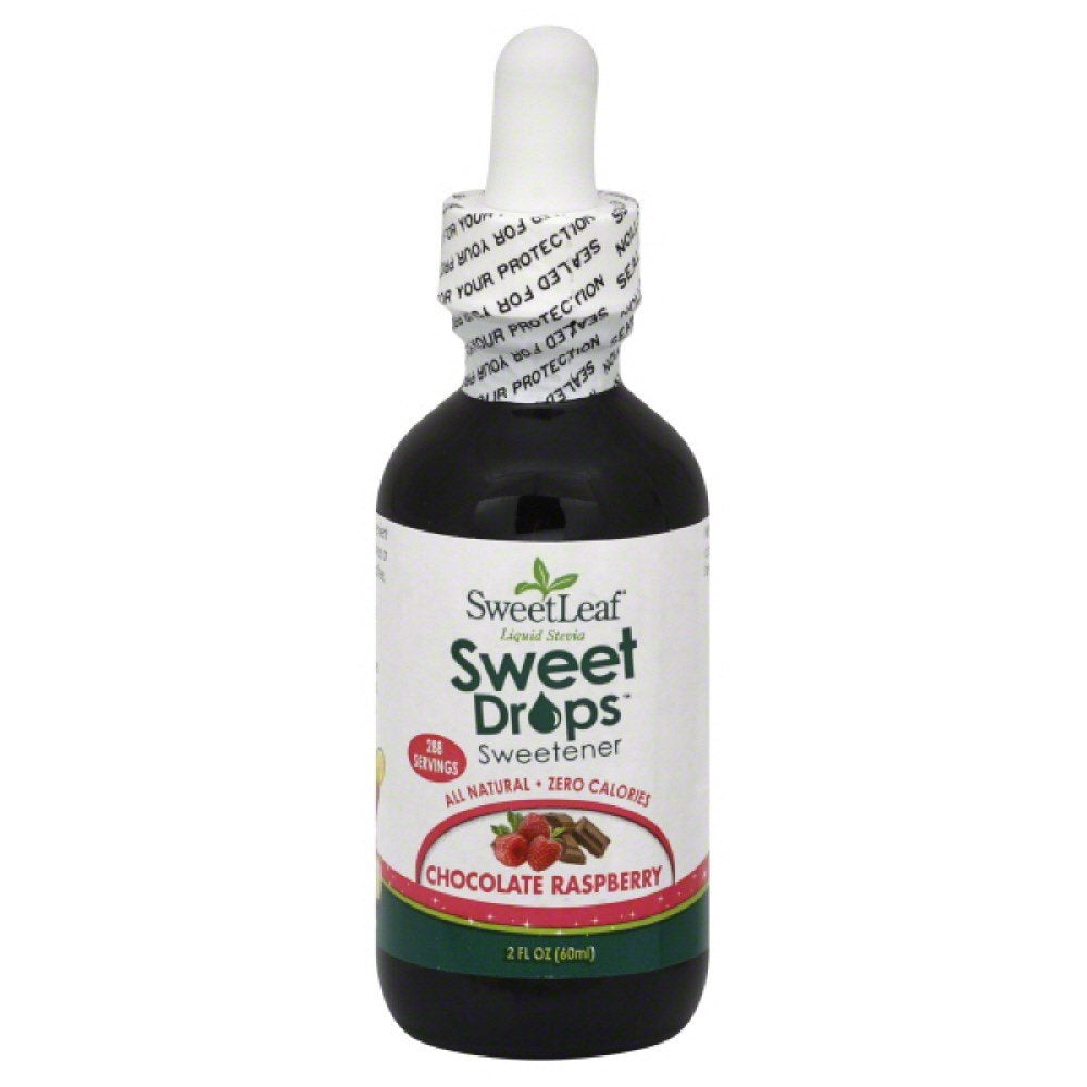 Sweet Leaf Chocolate Raspberry Flavor Stevia Clear Liquid, 2 Ounce -- 3 Per Case.