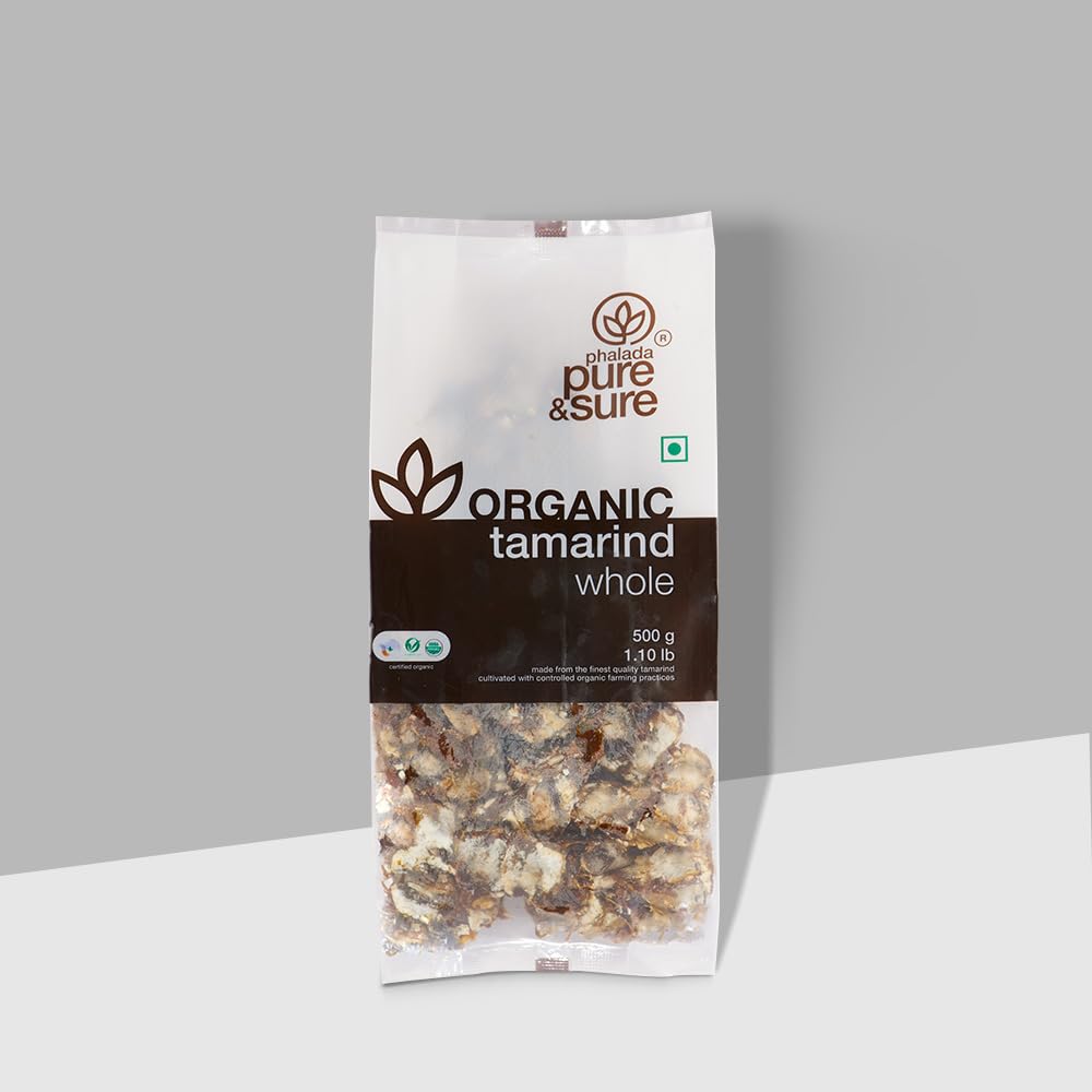 Pure & Sure Organic Dry Tamarind Whole Spices  500G